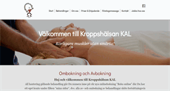 Desktop Screenshot of kroppshalsan.com