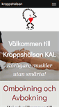 Mobile Screenshot of kroppshalsan.com